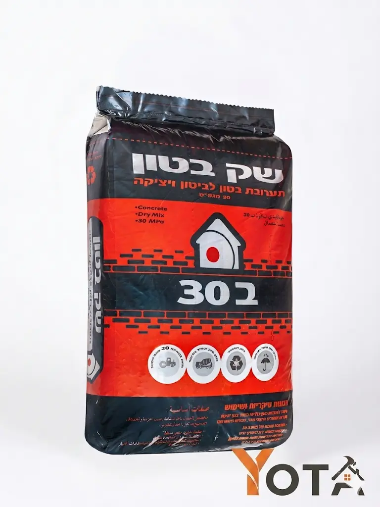 שק בטון מוכן ב- 30