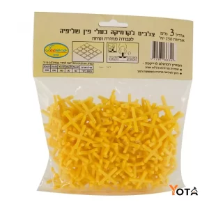 ספייסר צלב לקרמיקה 2 מ"מ, 3 מ"מ, 4 מ"מ