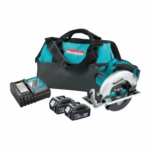 מסור עגול נטען 6½″ 18V + שתי סוללות 4.0Ah Makita