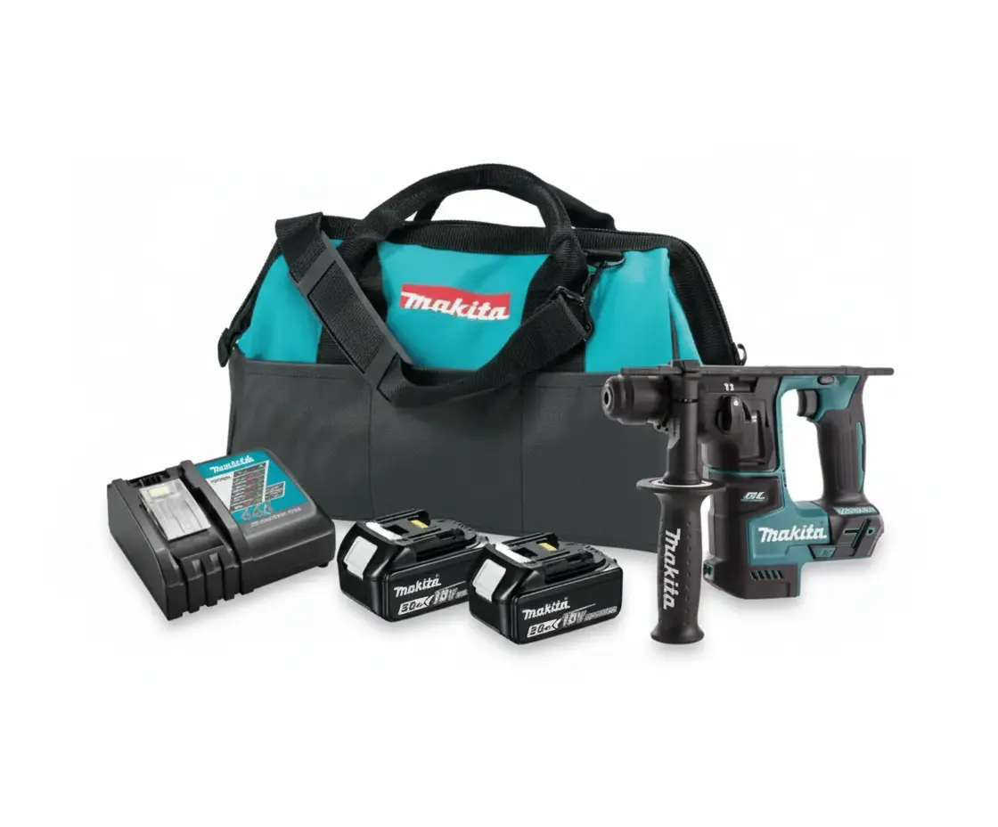 פטישון נטען 18V Makita – כולל 2 סוללות 5.0Ah